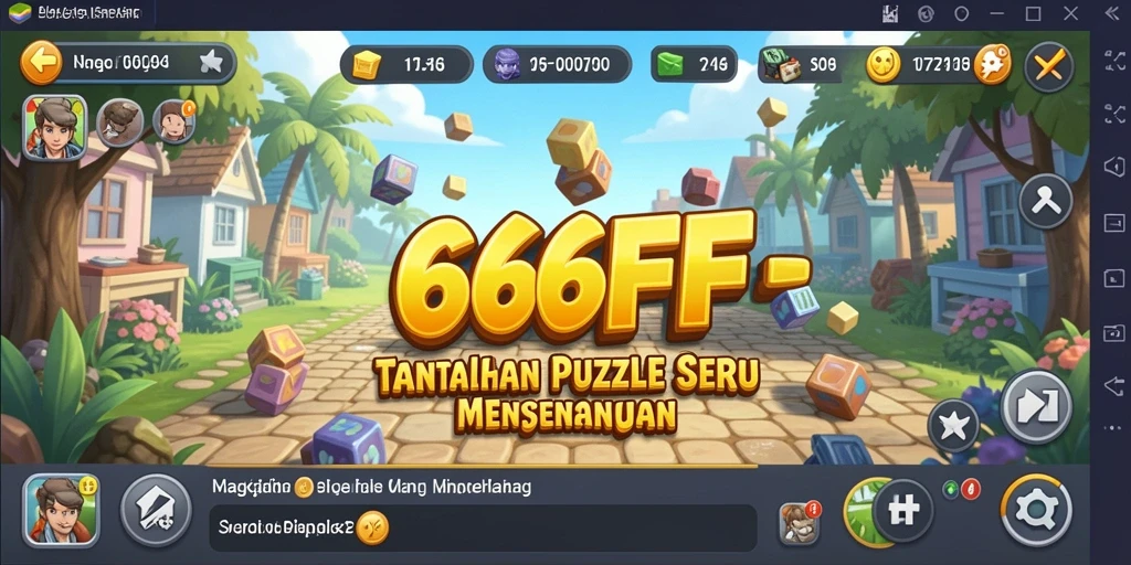 Tampilan gameplay 666FF dengan puzzle yang beragam dan menantang.