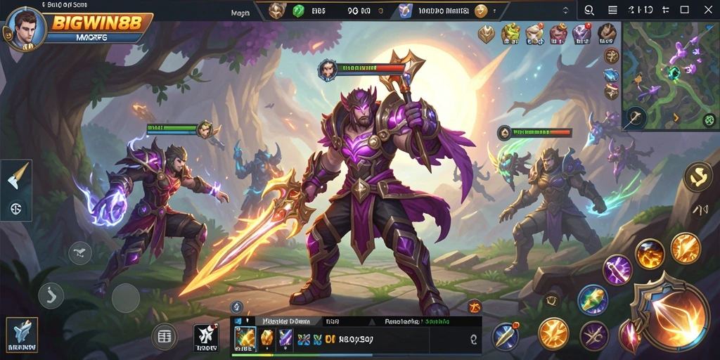 Tangkapan layar BIGWIN88 menampilkan aksi seru dalam gameplay MMORPG.