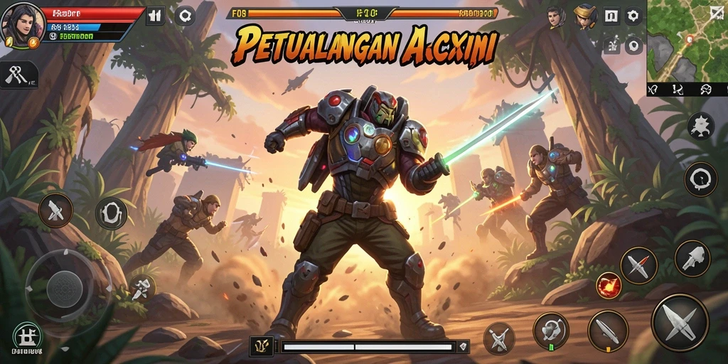 Tangkapan layar F08 menampilkan aksi seru dalam gameplay.