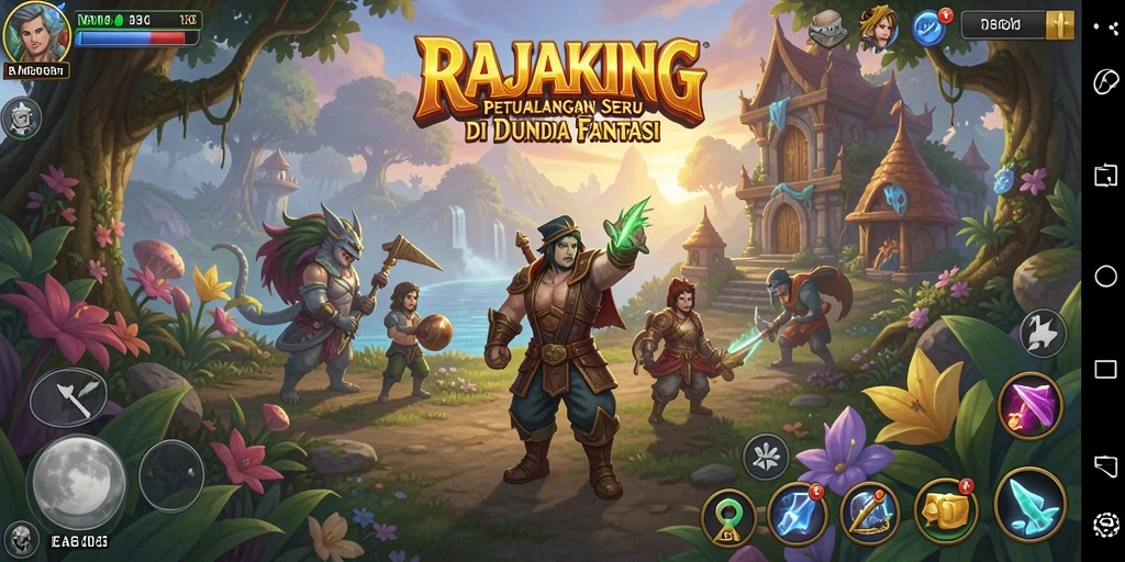 Tampilan gameplay menarik dengan karakter dan lingkungan petualangan.