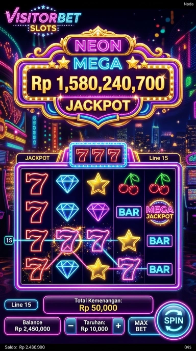 Screenshot dari halaman utama aplikasi visitorbet yang menampilkan berbagai kategori aplikasi.